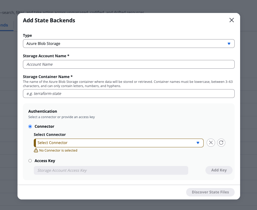 Add an Azure Blob Storage state backend