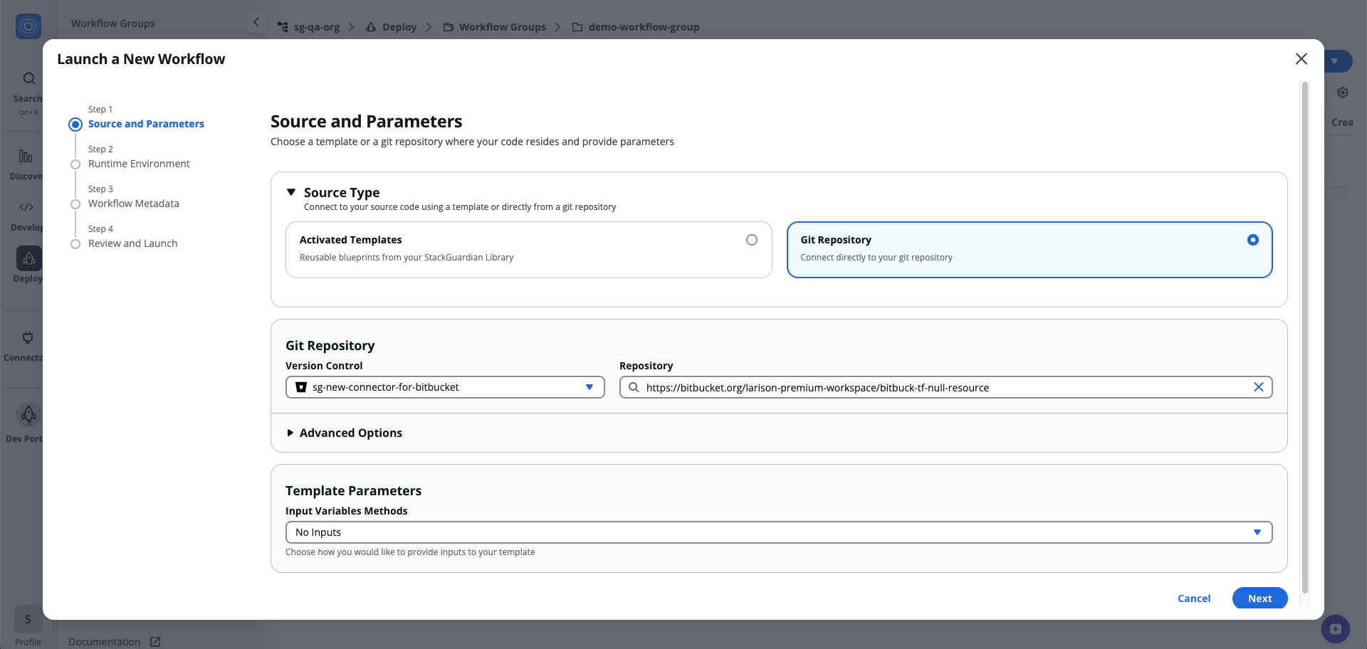 Using a Git Repository