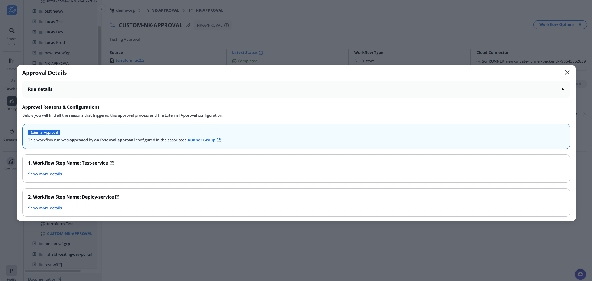 After external approval is granted