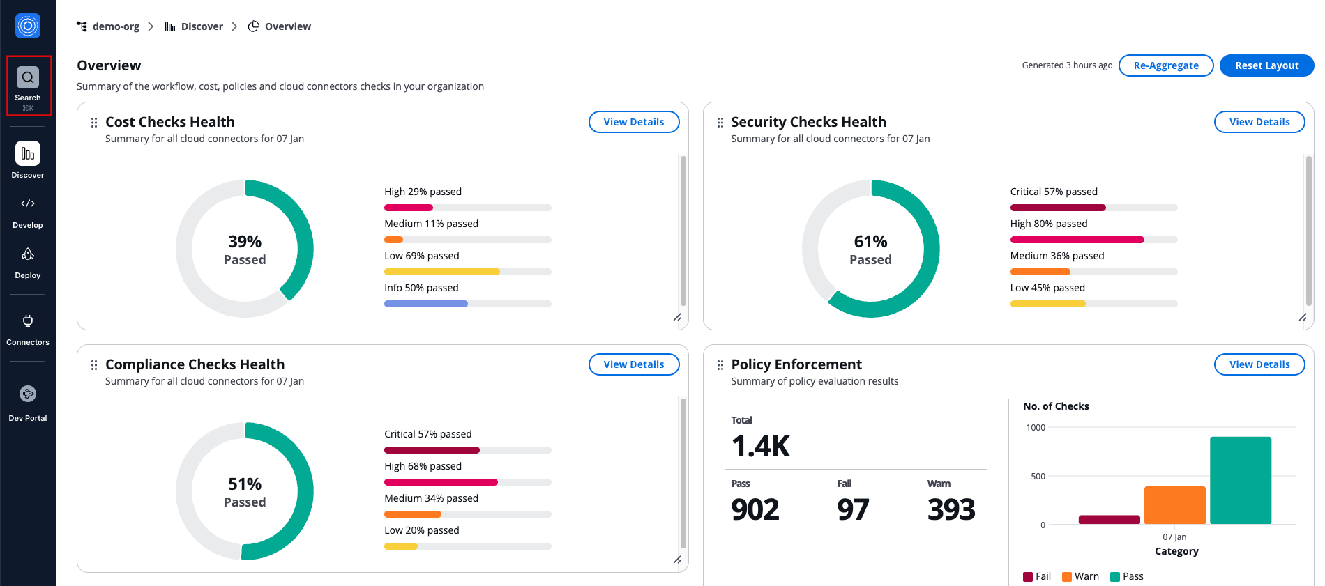 How to open the Search
