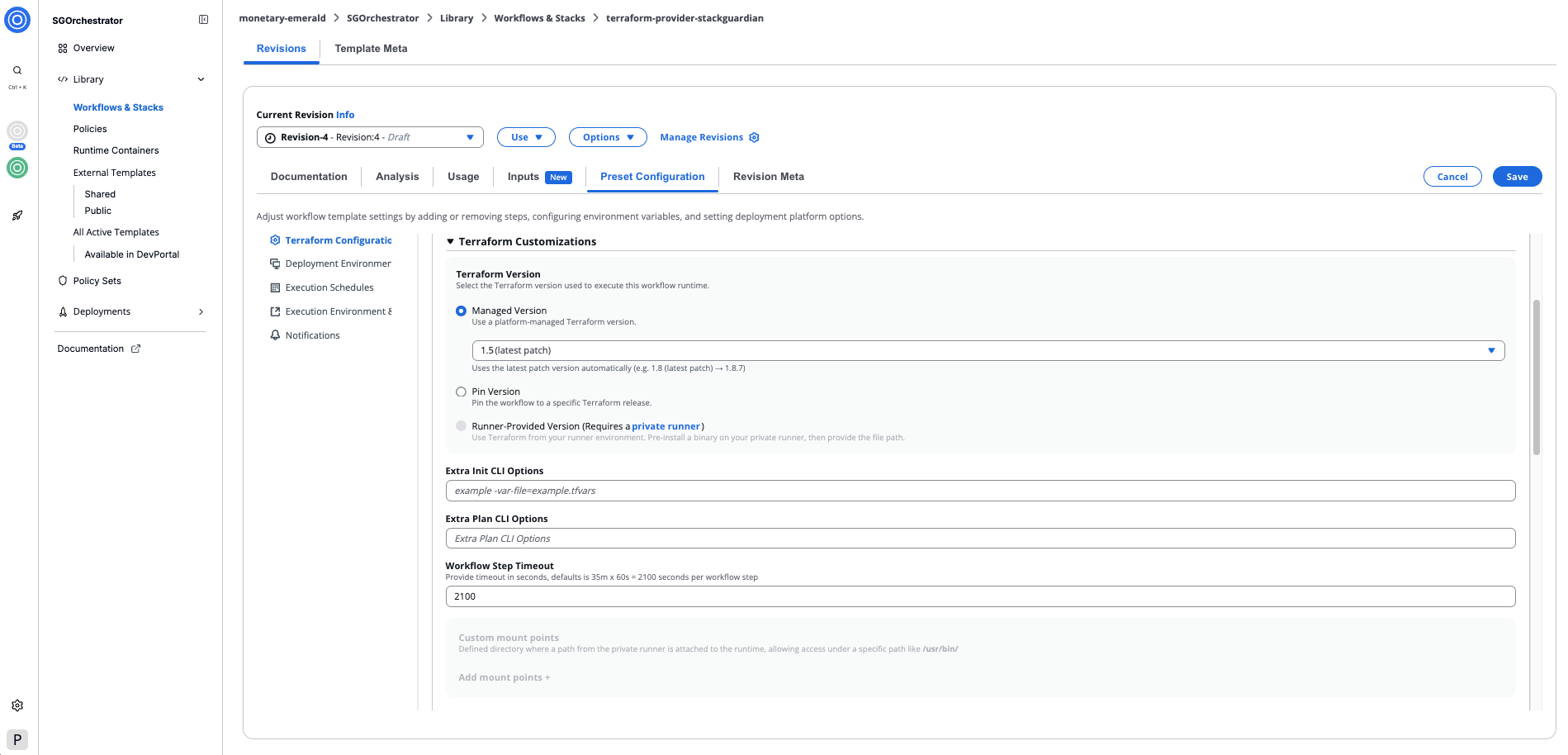 Terraform/OpenTofu Customizations