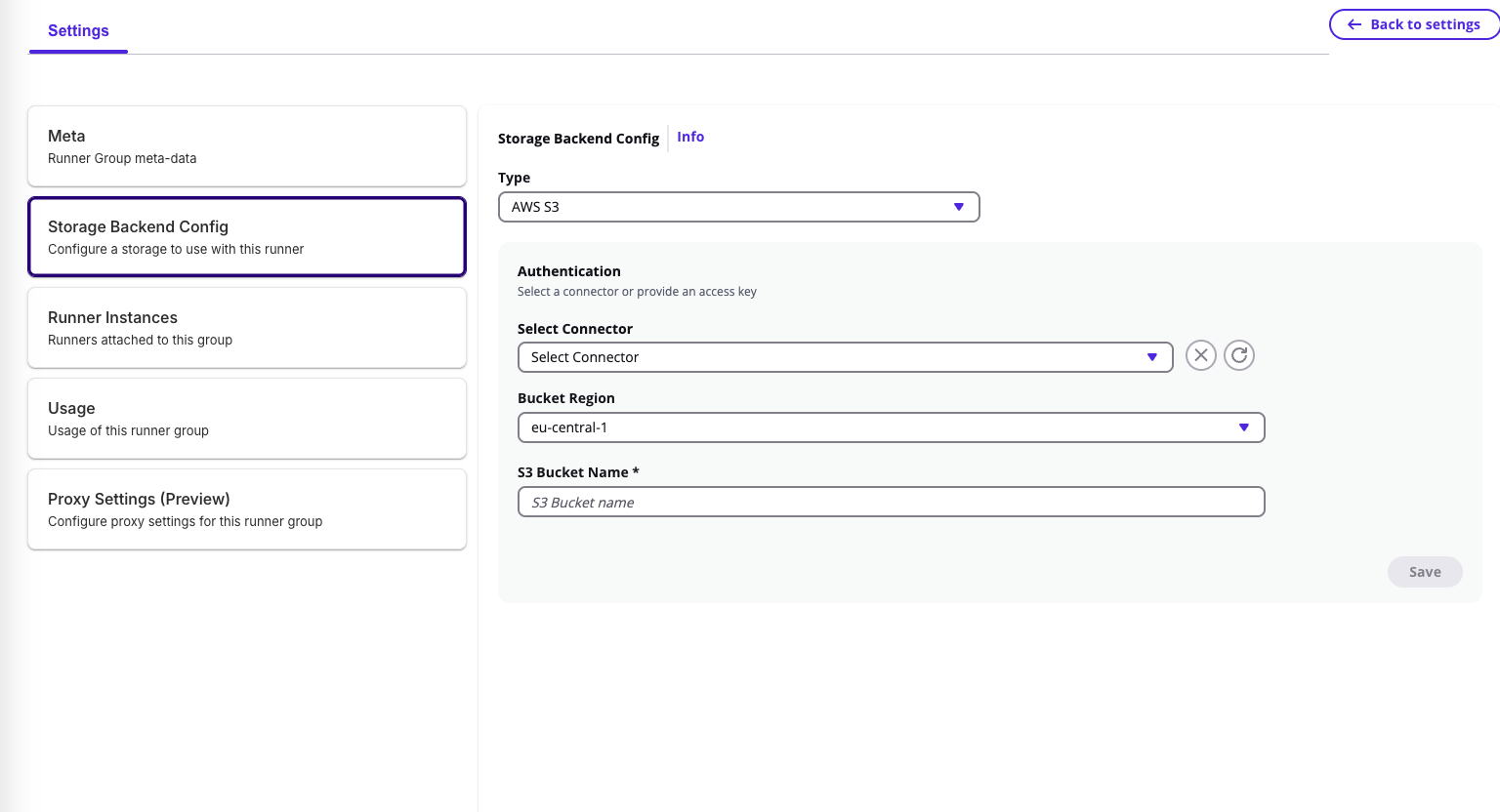 Supported Storage Types